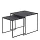 image 1 of Infinity Nest of Tables in Black Matt Set of 2