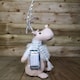 image 5 of 52cm Battery Operated Plush White Christmas Reindeer with LED Lit Antlers