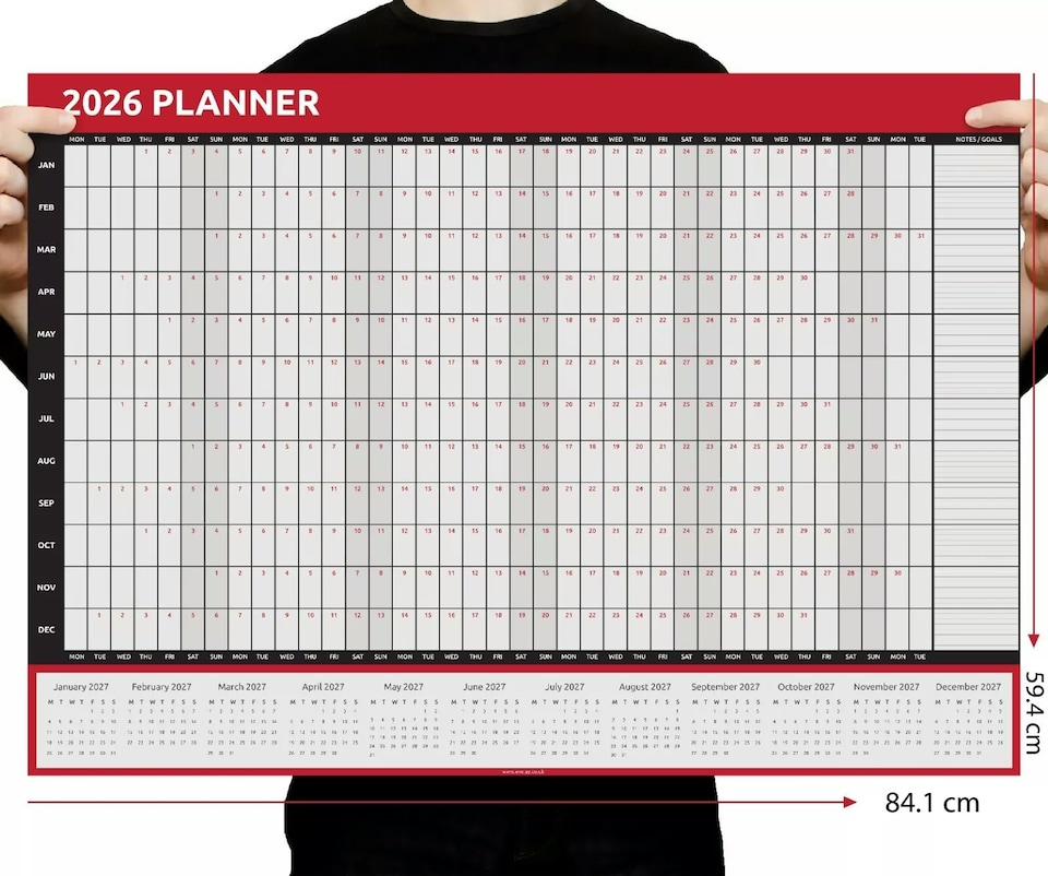 image 1 of A1 2026 Wall Planner
