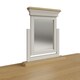 image 6 of Faire 3 Drawer Dressing Table Set in Dove Grey with Oak Top Grey