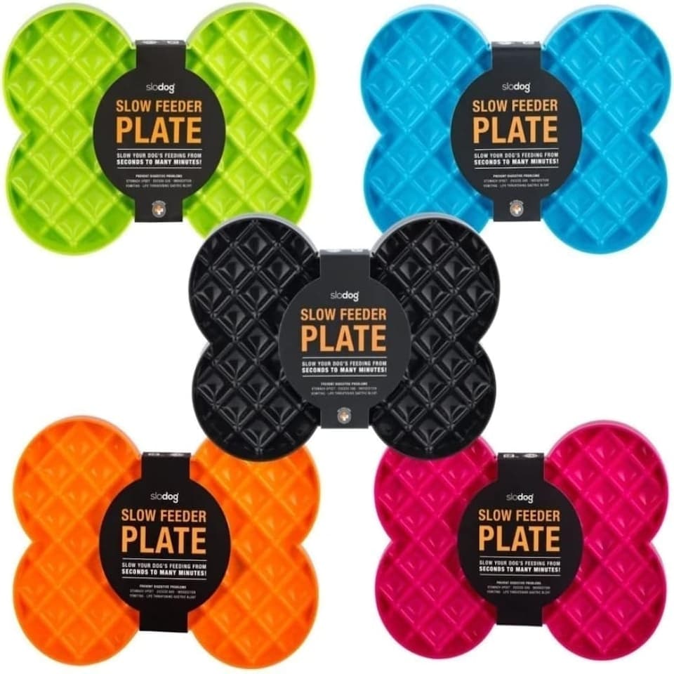 image 1 of SloDog Slow Feeder Plate - Orange