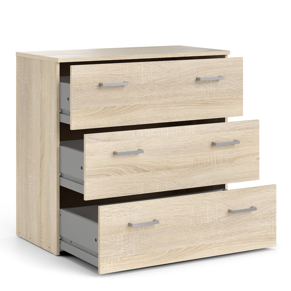 image 1 of Space Chest of 3 Drawers in Oak