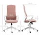 image 7 of Vinsetto High-Back Home Office Chair Height Adjustable Elastic Desk Chair Pink
