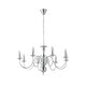 image 6 of ValueLights Traditional Style 8 Way Polished Chrome Ceiling Light Chandelier Fitting Chrome
