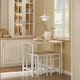 image 4 of SoBuy Breakfast Bar Table and Stools Set 5-Piece, Light Oak/White, 39.4x23.6x34.3 inches, 26.25 kg - OGT11-WN