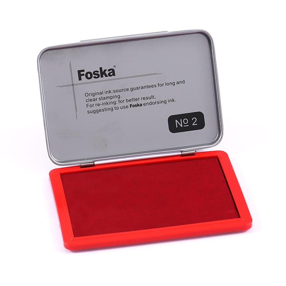 image 1 of Red Ink Stamp Pad 122x48mm