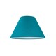 image 1 of Traditional 8 Inch Vivid Teal Cotton Fabric Coolie Lamp Shade Green