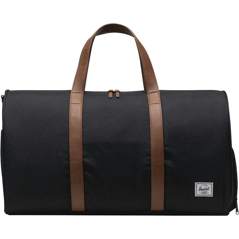 image 1 of Herschel Novel Recycled Duffle Bag - Solid Black - One Size Black | One Size