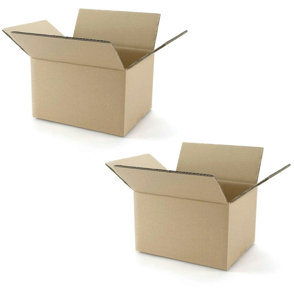 image 1 of 10 x 24 x 24 x 24" (610x610x610mm) Strong Heavy Duty Double Wall Cardboard Boxes Ideal For House Moving, Packing & Shipping Items Brown
