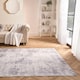 image 1 of OHS Abstract Print Washable Indoor Carpet Floor Rug, 120x170cm - Charcoal | Grey | Charcoal Grey | 120x170cm