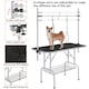 image 4 of Yaheetech 113.5 cm Wide Pet Grooming Table with Adjustable Height Black