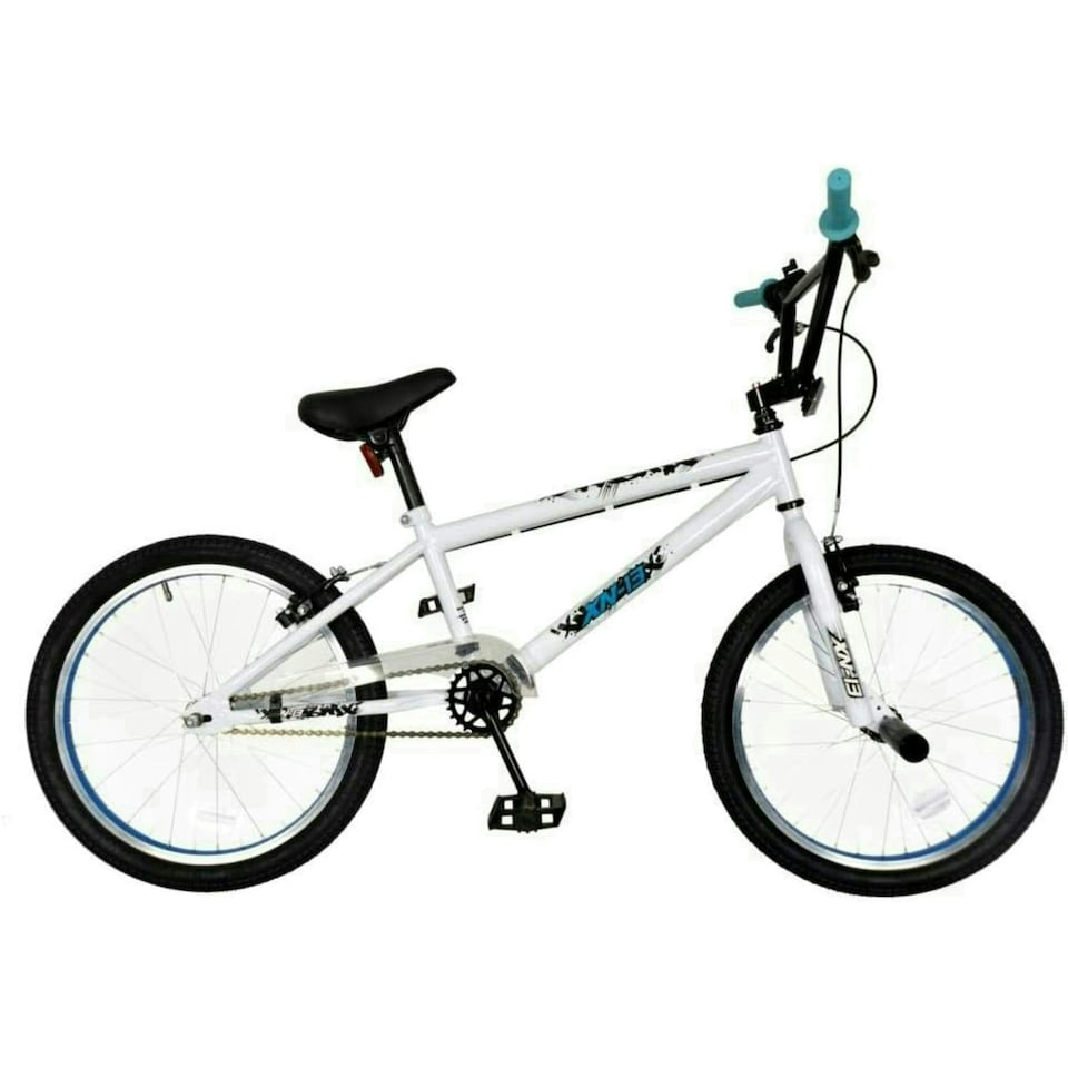 XN 13 20" Kids BMX Single Speed - White/Black/Blue