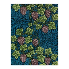Grape Vine and Leaves Pattern Vintage Wall Art Print W. Morris 12x16"
