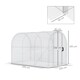 image 7 of Outsunny 3 x 2 x 2m Polytunnel Greenhouse with Door, Galvanised Steel Frame