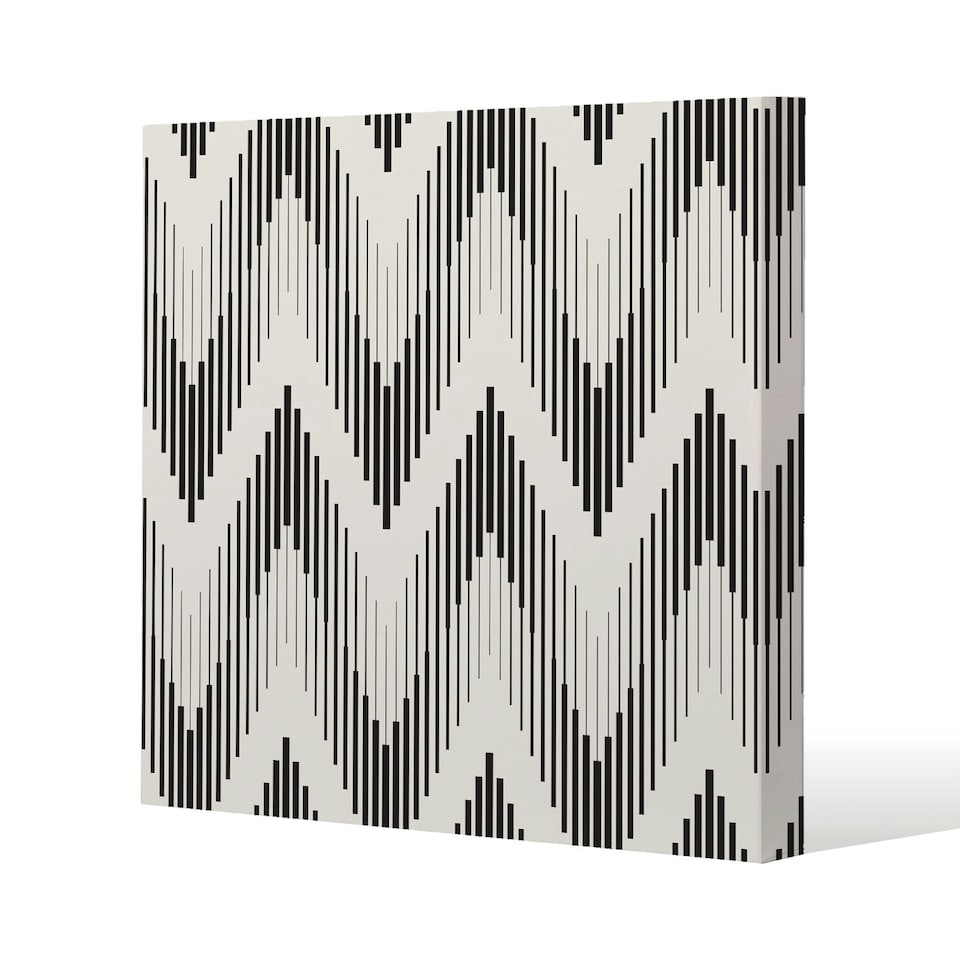 image 1 of Geometric Zig Zag (Canvas Print) 101 x 101 x 4cm