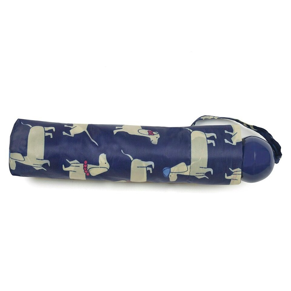 image 1 of Unisex Adults Sausage Dog Supermini Umbrella - Blue - One Size