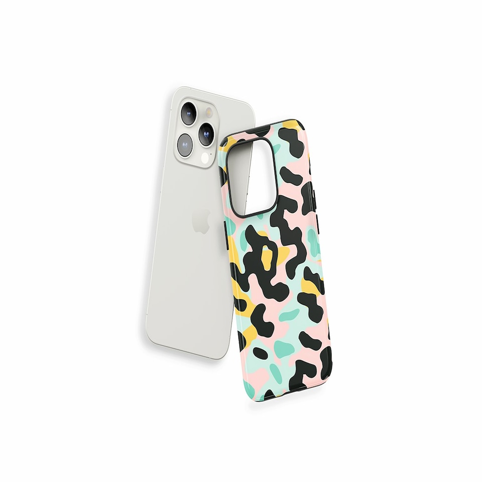 image 1 of 80s Camo Cool Multi | iPhone 16
Tough