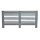 image 6 of Stylish MDF Grey Horizontal Design Radiator Cover - Large