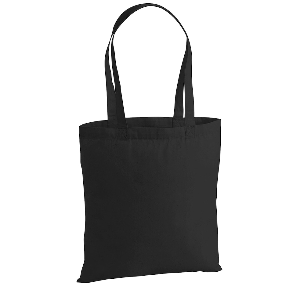 Westford Mill Premium Cotton Tote - Black - One Size | Multi