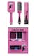 image 2 of Emily in Paris Hair Care Trio Set Pink Who Moi Paddle, Round and Comb