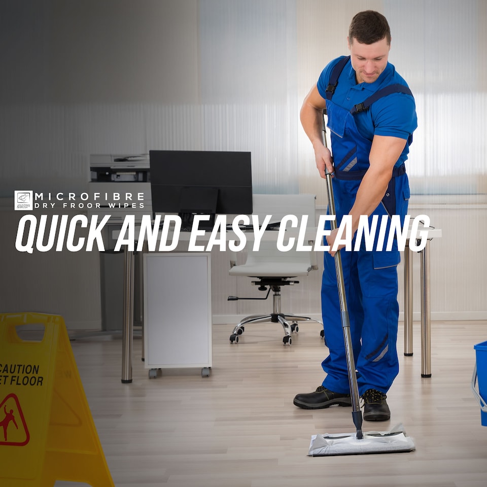 image 1 of Dry Floor Cleaning Wipes for Static Floor Mops Compatible with Flash Mop