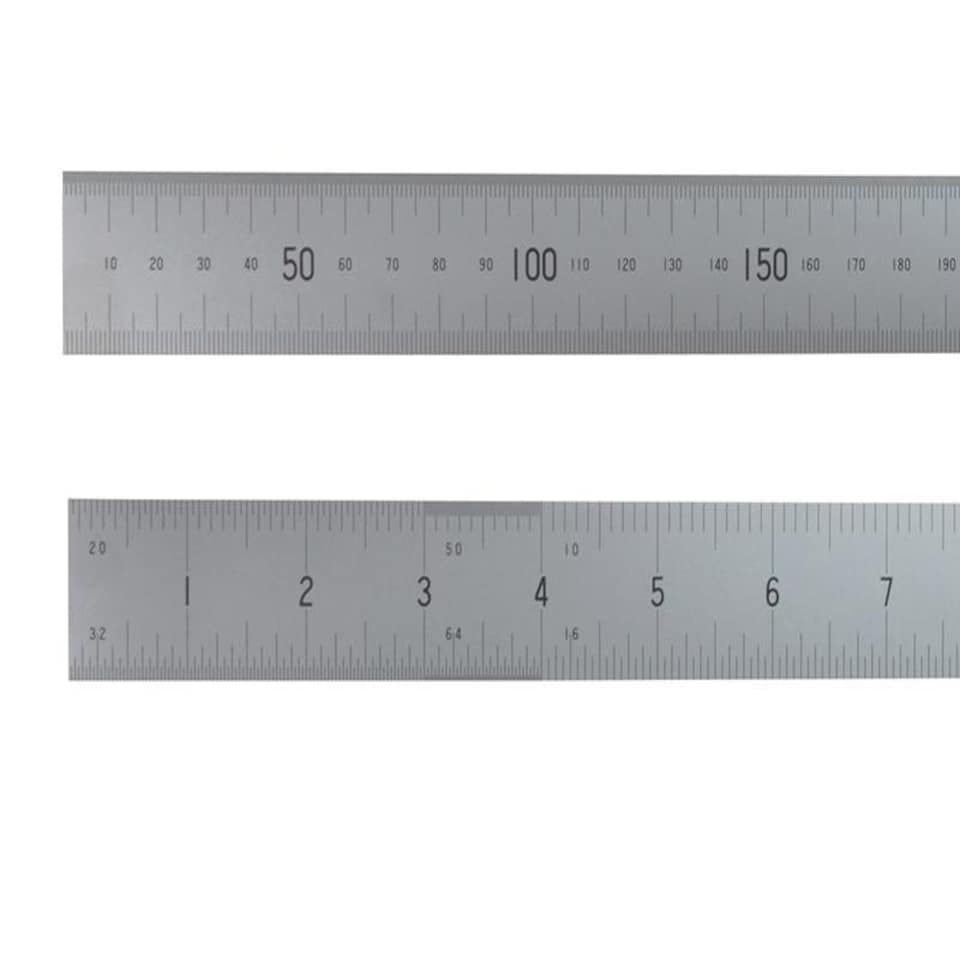Fisher Satin Chrome Rule 1 Metre / 39In