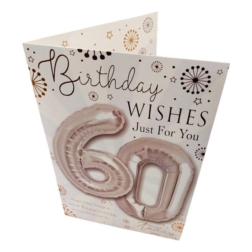 image 1 of Age 60 today Balloon Boutique Greeting Card