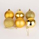 image 3 of Baubles Deep Gold 6cm, 6pcs Set