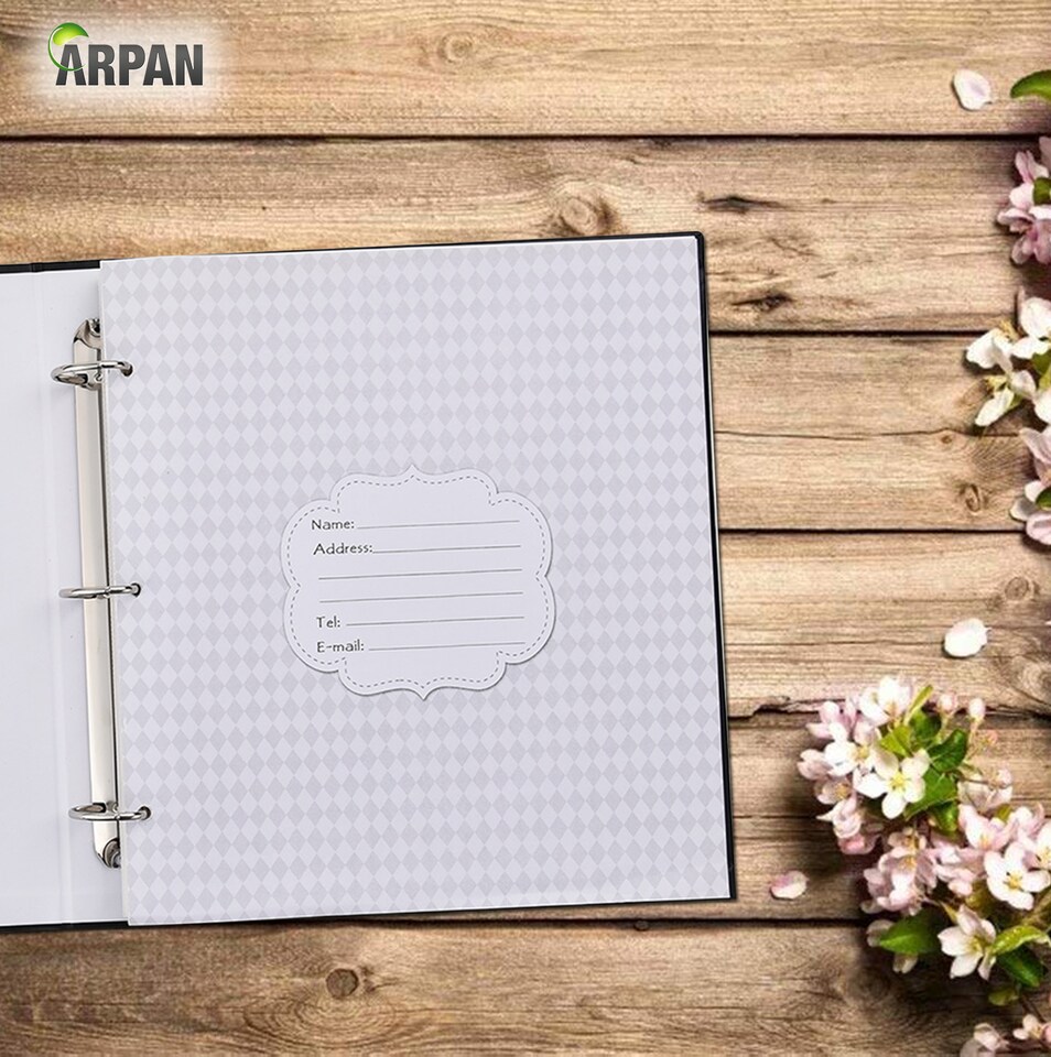 image 1 of ARPAN Large Slip In Photo Album Holds 500 Photos 6x4" (10x15cm) – Gold Stamp Padded Cover Photo Album – Black Memory Book for Family, Wedding & Travel Pictures