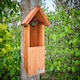 image 3 of Deluxe Alpine 450 Chalet Style Birdbox with Tripple Front Design Brown | One Size