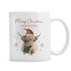 image 1 of Personalised Highland Cow Christmas Mug