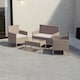 image 8 of Garden Vida Kendal 4 Seater Rattan Set Chair Sofa Coffee Table Outdoor Garden Furniture, Natural