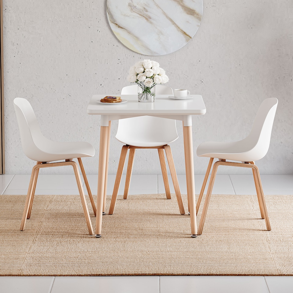 image 1 of Vida Designs Batley 2 Seater Square Dining Table, White