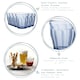 image 2 of Duralex Picardie Drinking Glasses - 310ml Tumblers for Water, Juice - Blue - Pack of 6 Blue