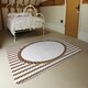 image 3 of Rope Border (Rug) Brown | Large: 140x200cm