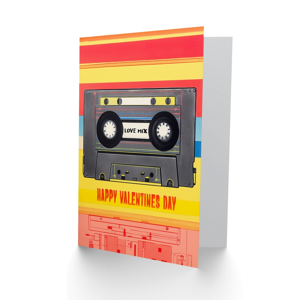 image 1 of Love Mixtape 90S Cool Retro Anniversary Valentines Day Card