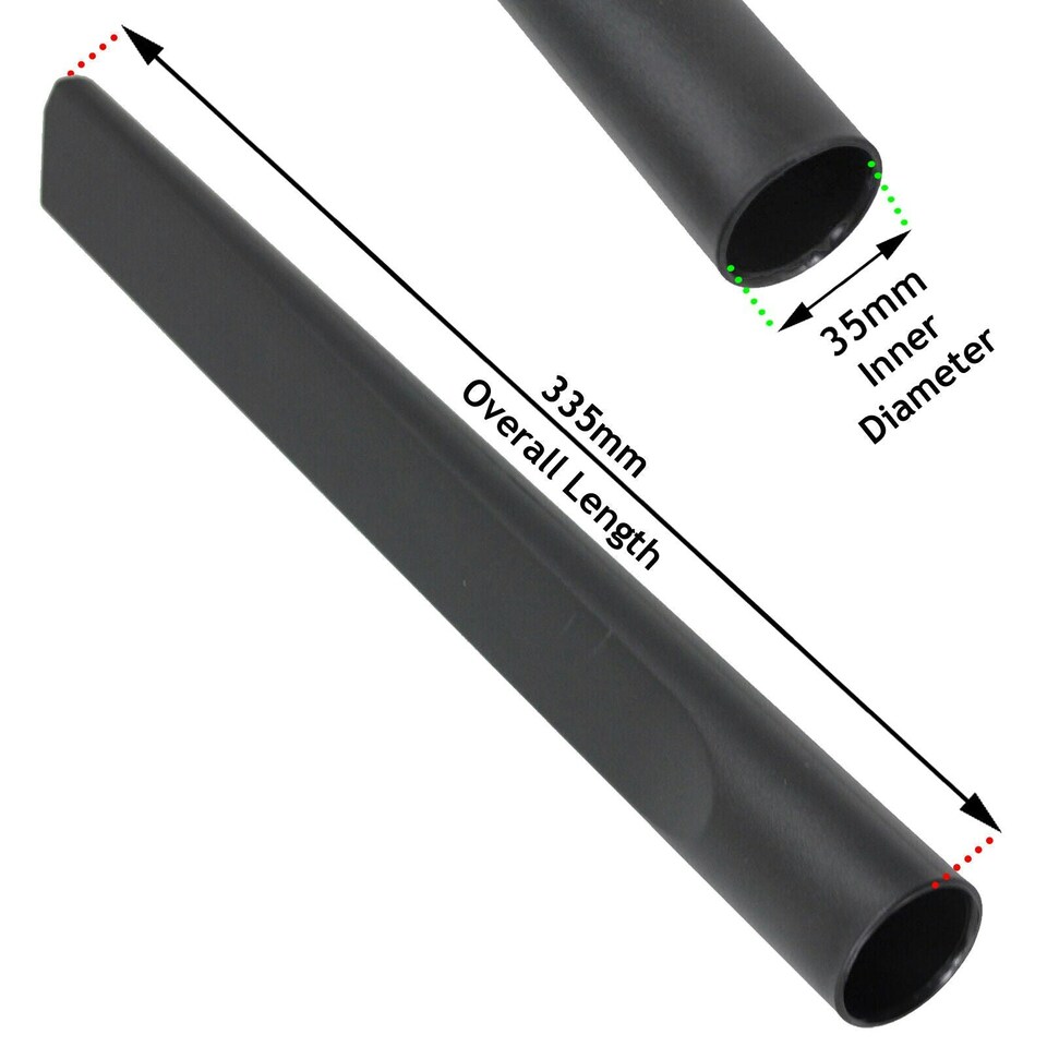 image 1 of SPARES2GO Long Crevice Tool Compatible with Karcher Vacuum Cleaner (35mm)