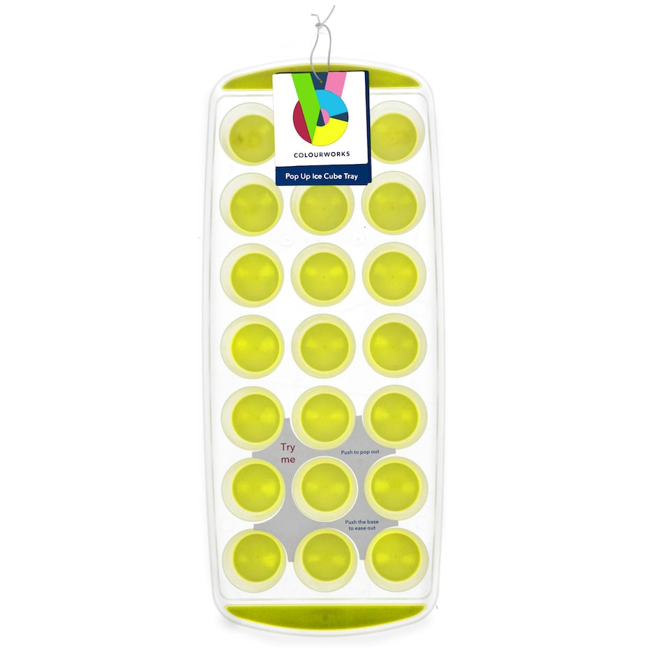 image 1 of Colourworks Silicone Ice Cube Tray Green