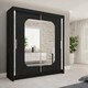 image 2 of Modern Sliding Wardrobe 120/150/180/203cm White/Black/Grey/Oak Black | 150cm