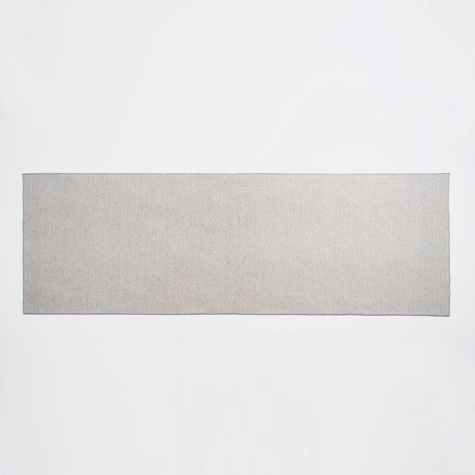 image 1 of OHS Abstract Print Washable Indoor Carpet Floor Rug Runner, 66x200cm - Charcoal | Grey | Charcoal Grey | 66x200cm