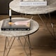 image 5 of Prunus Round Coffee Table with Grey-Brown Marble Top
