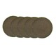 image 1 of 10pk Flap Disc Set 50mm Twist Button Abrasive Discs Sanding 120 Grit SIL233