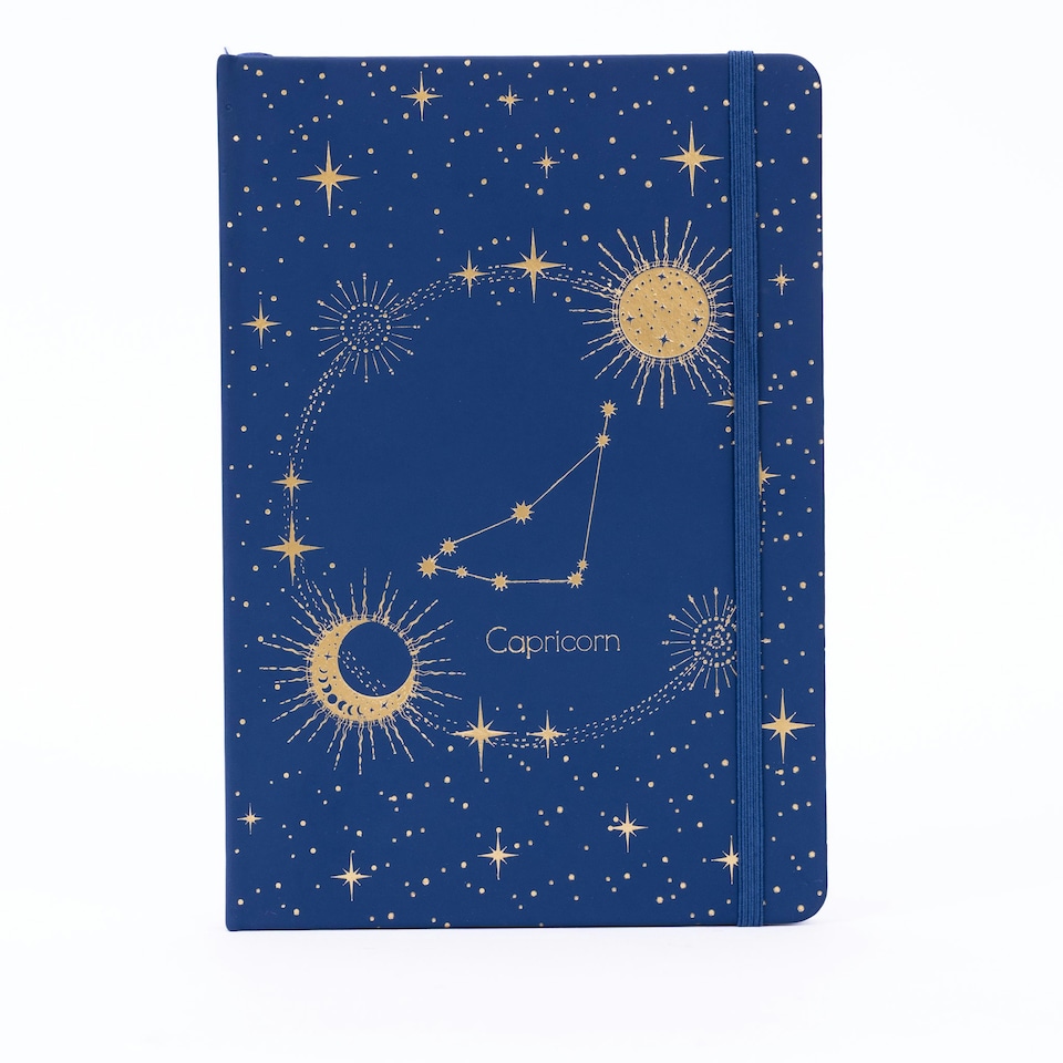 image 1 of A5 Capricorn Zodiac Lined Notebook