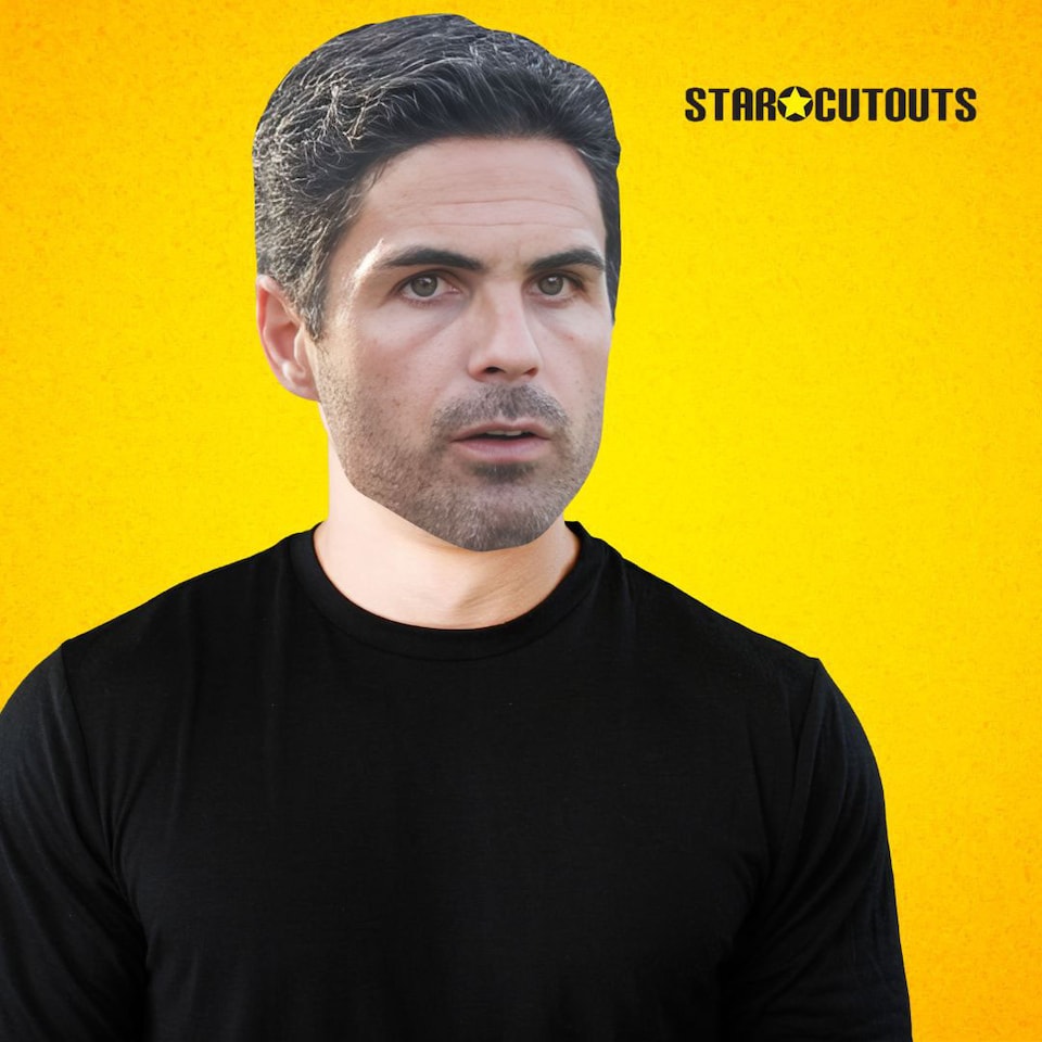 image 1 of Mikel Arteta Cardboard Face Mask