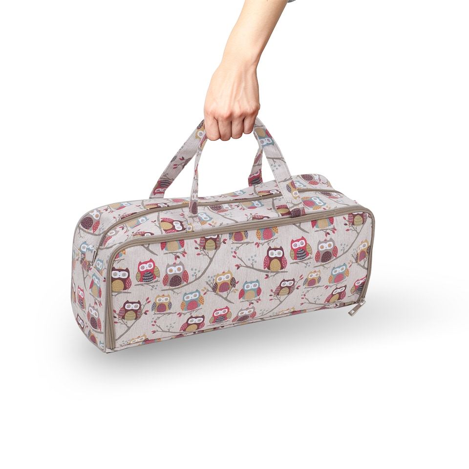 image 1 of Hobby Gift Knitting Storage Bag with Zipped Needle Case, Hoot