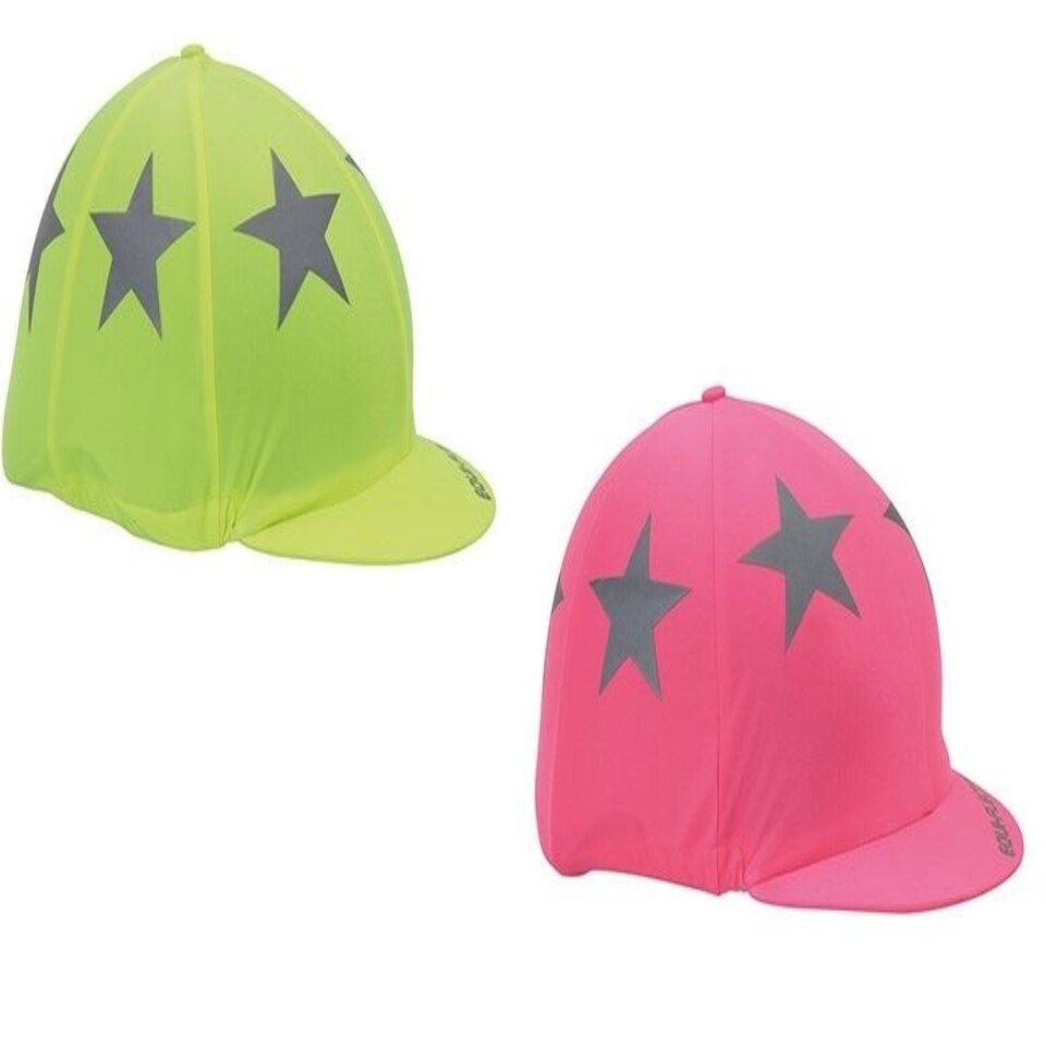 image 1 of Shires Equi-Flector® Hat Cover Yellow | Colour: Yellow
Size: One Size