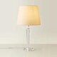 image 3 of ValueLights Modern Clear Genuine K9 Crystal Base Table Lamp With Beige Shade
