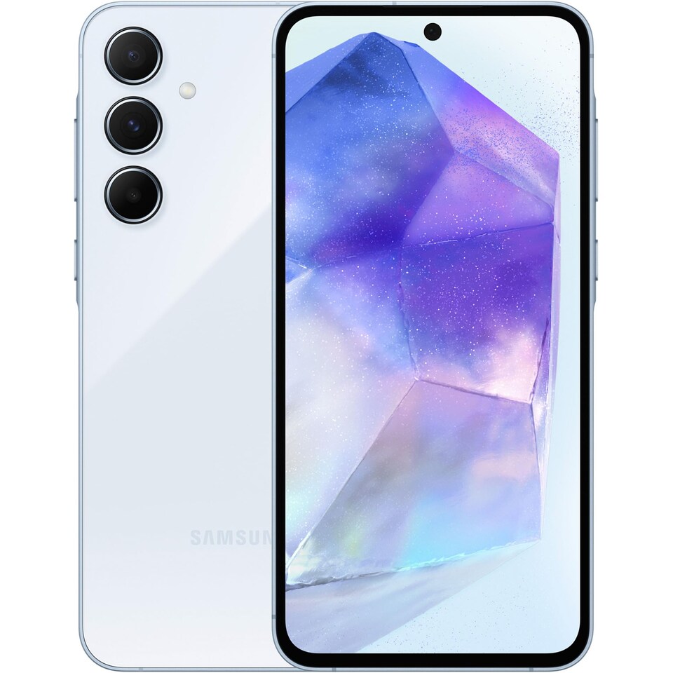 image 1 of Samsung Galaxy A55 5G 128GB Awesome Iceblue Smartphone | Blue | Awesome Iceblue