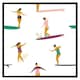 image 2 of Female surfers (Picture Frame) Brown | Oak | L