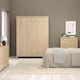 image 6 of Madrid Wardrobe with 3 Doors in Jackson Hickory Oak